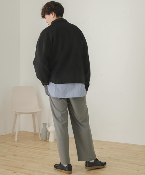 SENSE OF PLACE by URBAN RESEARCH（センスオブプレイスバイアーバンリサーチ）の「エコスエードジップブルゾン（ブルゾン・メンズ・ブラック/ライトベージュ/チャコールグレー・MEDIUM/LARGE）」の20枚目の写真