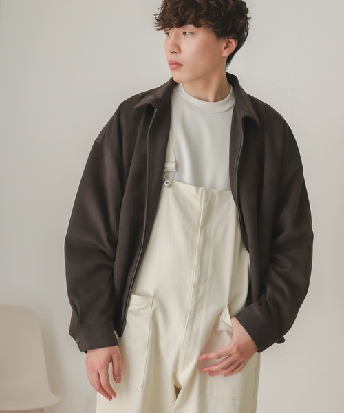 SENSE OF PLACE by URBAN RESEARCH（センスオブプレイスバイアーバンリサーチ）の「エコスエードジップブルゾン（ブルゾン・メンズ・ブラック/ライトベージュ/チャコールグレー・MEDIUM/LARGE）」の22枚目の写真