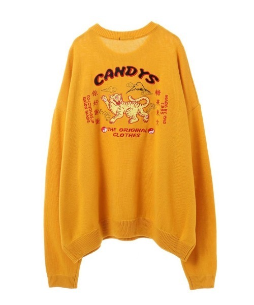 Candy Stripper(キャンディストリッパー)の「ORIENTAL EMBROIDERY ニット(ニット/セーター・レディース・イエロー/ブラック/レッド・2)」の2枚目の写真