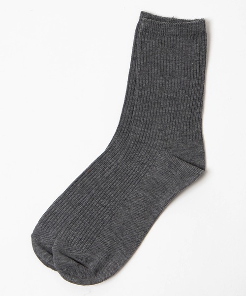 WEGO（ウィゴー）の「WEGO/カラーリブ無地ソックス（ソックス/靴下・レディース・ブラウン/ワイン/マスタード/パープル/ブラック/ホワイト/ベージュ/グレー/サックスブルー/ダークグリーン/ダークオレンジ/グリーン/イエロー系その他/ブルー系その他/パープル系その他/ピンク/レッド/ブルー/オレンジ/その他2/その他1・23-25cm）」の4枚目の写真