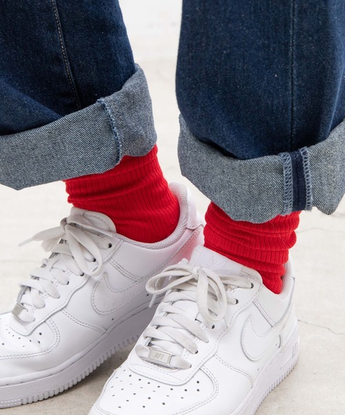 WEGO（ウィゴー）の「WEGO/カラーリブ無地ソックス（ソックス/靴下・レディース・ブラウン/ワイン/マスタード/パープル/ブラック/ホワイト/ベージュ/グレー/サックスブルー/ダークグリーン/ダークオレンジ/グリーン/イエロー系その他/ブルー系その他/パープル系その他/ピンク/レッド/ブルー/オレンジ/その他2/その他1・23-25cm）」の17枚目の写真