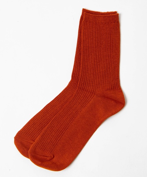 WEGO（ウィゴー）の「WEGO/カラーリブ無地ソックス（ソックス/靴下・レディース・ブラウン/ワイン/マスタード/パープル/ブラック/ホワイト/ベージュ/グレー/サックスブルー/ダークグリーン/ダークオレンジ/グリーン/イエロー系その他/ブルー系その他/パープル系その他/ピンク/レッド/ブルー/オレンジ/その他2/その他1・23-25cm）」の20枚目の写真