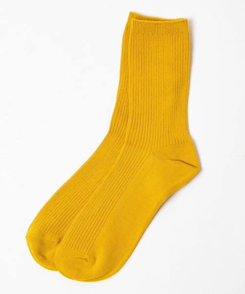 WEGO（ウィゴー）の「WEGO/カラーリブ無地ソックス（ソックス/靴下・レディース・ブラウン/ワイン/マスタード/パープル/ブラック/ホワイト/ベージュ/グレー/サックスブルー/ダークグリーン/ダークオレンジ/グリーン/イエロー系その他/ブルー系その他/パープル系その他/ピンク/レッド/ブルー/オレンジ/その他2/その他1・23-25cm）」の14枚目の写真