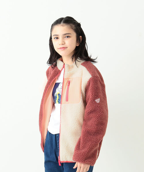 B:MING by BEAMS(ビーミングバイビームス)の「B:MING by BEAMS / リバーシブル ボア ジャケット(90~150cm)(ブルゾン・キッズ・レッド系その他7/ネイビー/その他・130/140/150/100/110/120/90)」の4枚目の写真