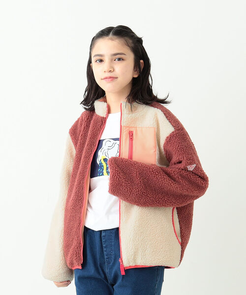 B:MING by BEAMS(ビーミングバイビームス)の「B:MING by BEAMS / リバーシブル ボア ジャケット(90~150cm)(ブルゾン・キッズ・レッド系その他7/ネイビー/その他・130/140/150/100/110/120/90)」の9枚目の写真