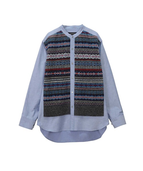 ズッカ シャツドッキングニット ZUCCa（ズッカ） カーディガン シャツドッキングニット / ニット