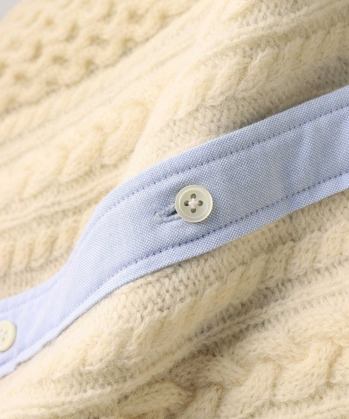 ZUCCa（ズッカ）の「ニットドッキング/シャツ（シャツ/ブラウス）」 - WEAR