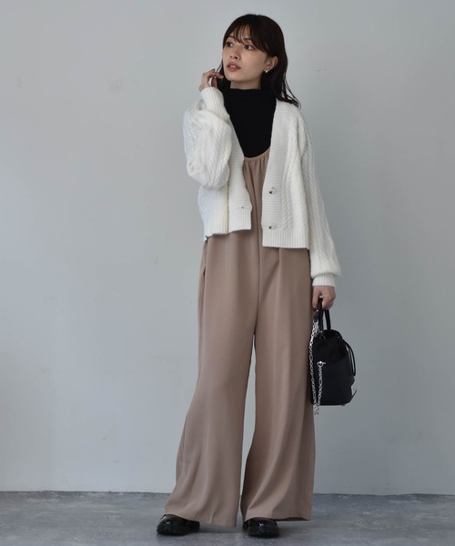 Cheri（シェリ）の「ショート丈ケーブルニットカーディガン（カーディガン/ボレロ・レディース・ベージュ/ブルー・FREE）」の16枚目の写真