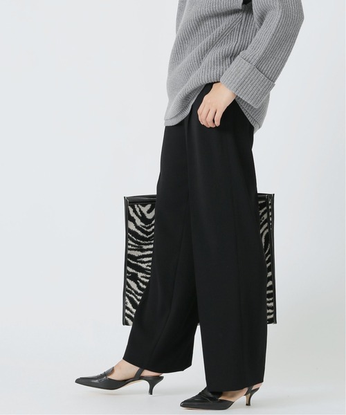 journal standard L'essage（ジャーナルスタンダードレサージュ）の「NEW バックサテンワイドパンツ◆（その他パンツ・レディース・ブラック/ベージュ/グリーン/ブルー・38/36）」の11枚目の写真