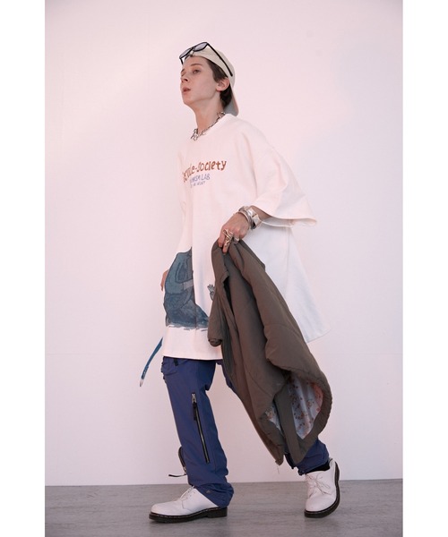 CLUB PARK(クラブパーク)の「UMAMIISIM/ウマミイズム/フランケンシュタイン&少女プリント半袖Tシャツ(Tシャツ/カットソー・メンズ・ホワイト・SMALL)」の8枚目の写真