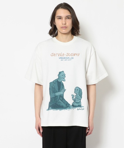 CLUB PARK(クラブパーク)の「UMAMIISIM/ウマミイズム/フランケンシュタイン&少女プリント半袖Tシャツ(Tシャツ/カットソー・メンズ・ホワイト・SMALL)」の6枚目の写真