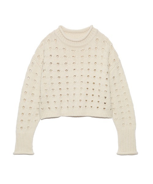 【完売品】styling /スタイリング　ドットホールニットプルオーバー styling/（スタイリング）の「ドットホールニットプルオーバー