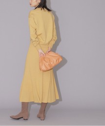 NATURAL BEAUTY BASIC | ゴアードスカートニットセットアップ(ワンピース)