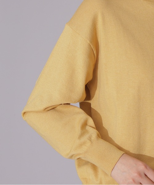 NATURAL BEAUTY BASIC（ナチュラルビューティーベーシック）の「ゴアードスカートニットセットアップ（ワンピース・レディース・ベージュ/イエロー/ネイビー・SMALL/MEDIUM）」の21枚目の写真