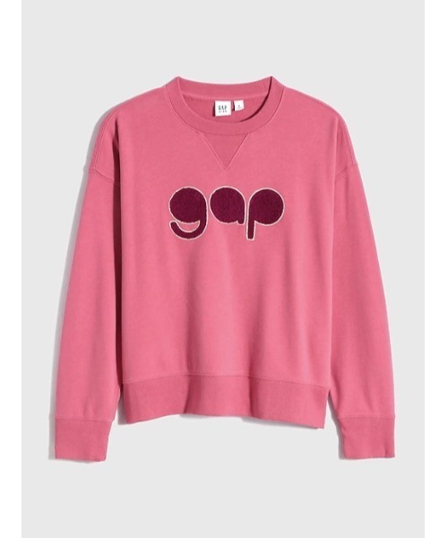 GAP（ギャップ）の「オーバーサイズ GAPロゴスウェット (キッズ)（スウェット・キッズ・ネイビー/オフホワイト/グリーン/その他・S/M/L/XL/XXL）」の4枚目の写真