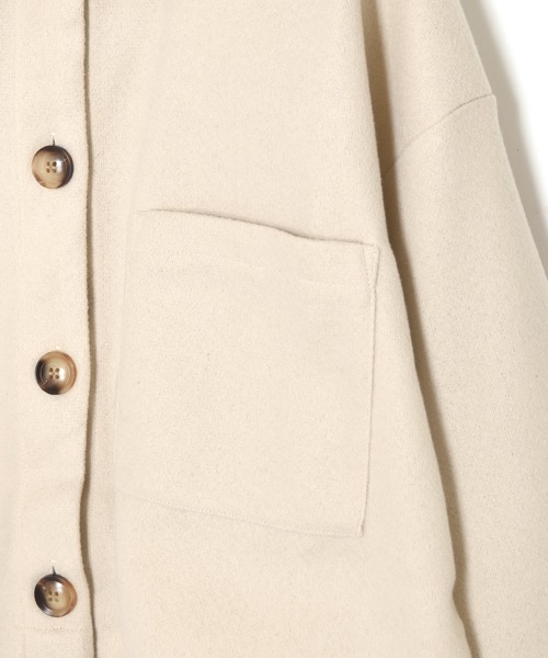 Alley by w closet（アリーバイダブルクローゼット）の「【SETUP対応】【Alley】エコウールショートジャケット（その他アウター・レディース・ベージュ/モスグリーン・FREE）」の5枚目の写真