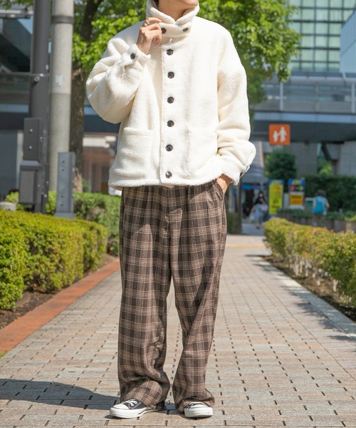 PairPair(ペアペア)の「2WAYボアブルゾン(ユニセックス)(ブルゾン・レディース・アイボリー/モカ・FREE)」の13枚目の写真