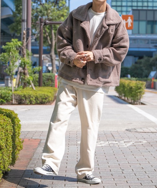 PairPair(ペアペア)の「2WAYボアブルゾン(ユニセックス)(ブルゾン・レディース・アイボリー/モカ・FREE)」の22枚目の写真