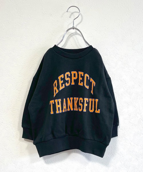 Life Support Products(ライフサポートプロダクツ)の「裏毛プリントトレーナー(80~150cm)(スウェット・キッズ・チャコール/レッド/ホワイト/ライトブルー/ブラック・140/95/110/120/90/150/100/130/80)」の3枚目の写真