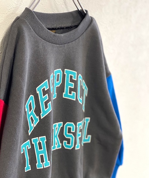 Life Support Products(ライフサポートプロダクツ)の「裏毛プリントトレーナー(80~150cm)(スウェット・キッズ・チャコール/レッド/ホワイト/ライトブルー/ブラック・140/95/110/120/90/150/100/130/80)」の9枚目の写真