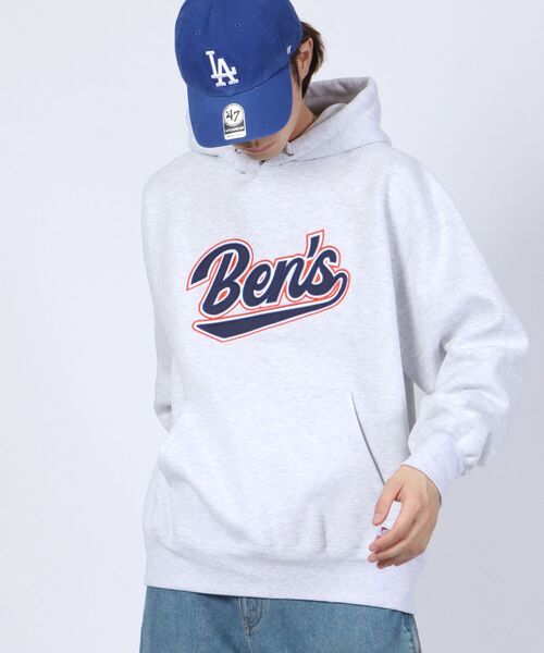 BEN DAVIS/WHITE LABEL(ベンデイビス ホワイトラベル)の「【BEN DAVIS(ベンデイビス)】LEAGUER PATCHED HOODIE / ベースボール ロゴ ワッペン パーカー(パーカー・メンズ・ブルー/エメラルド/オフホワイト/イエロー・MEDIUM/LARGE)」の15枚目の写真