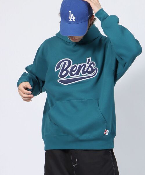 BEN DAVIS/WHITE LABEL(ベンデイビス ホワイトラベル)の「【BEN DAVIS(ベンデイビス)】LEAGUER PATCHED HOODIE / ベースボール ロゴ ワッペン パーカー(パーカー・メンズ・ブルー/エメラルド/オフホワイト/イエロー・MEDIUM/LARGE)」の17枚目の写真