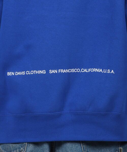 BEN DAVIS/WHITE LABEL(ベンデイビス ホワイトラベル)の「【BEN DAVIS(ベンデイビス)】LEAGUER PATCHED HOODIE / ベースボール ロゴ ワッペン パーカー(パーカー・メンズ・ブルー/エメラルド/オフホワイト/イエロー・MEDIUM/LARGE)」の13枚目の写真