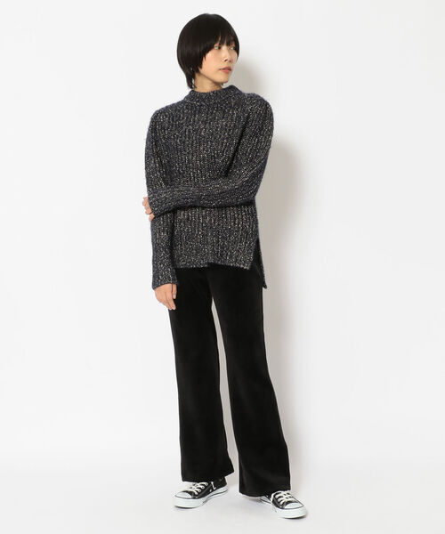 Risley（リズレー）の「Risley(リズレー) 裏起毛イージーソフトベルボトムパンツ（その他パンツ・レディース・ブラック/カーキ・38/36）」の5枚目の写真