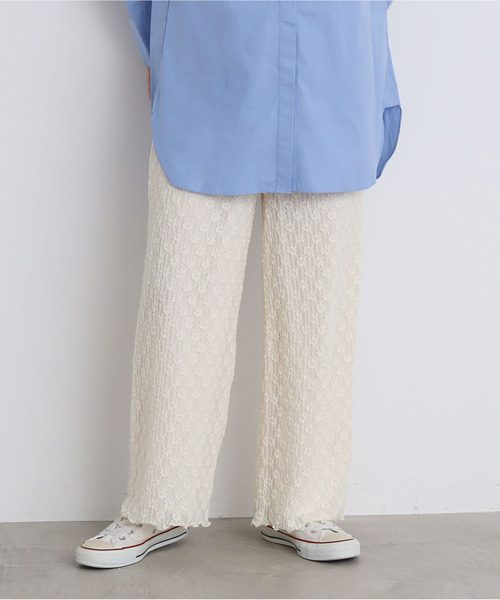 縮絨ラッセルレース CHILDWOMAN イージーパンツ(その他パンツ)|Dot&Stripes WOMAN(ドットアンドストライプス チャイルドウーマン)のファッション パンツ CHILD WOMAN(ドットアンドストライプス 人気 おすすめ 縮絨ラッセルレース CHILDWOMAN イージーパンツ(その他パンツ)|Dot&Stripes WOMAN(ドットアンドストライプス チャイルドウーマン)のファッション パンツ CHILD WOMAN(ドットアンドストライプス 人気 おすすめ