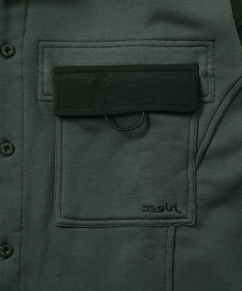 X-girl(エックスガール)の「EASY WORK SHIRT(シャツ/ブラウス・レディース・ホワイト/ベージュ/チャコール・S/M)」の15枚目の写真