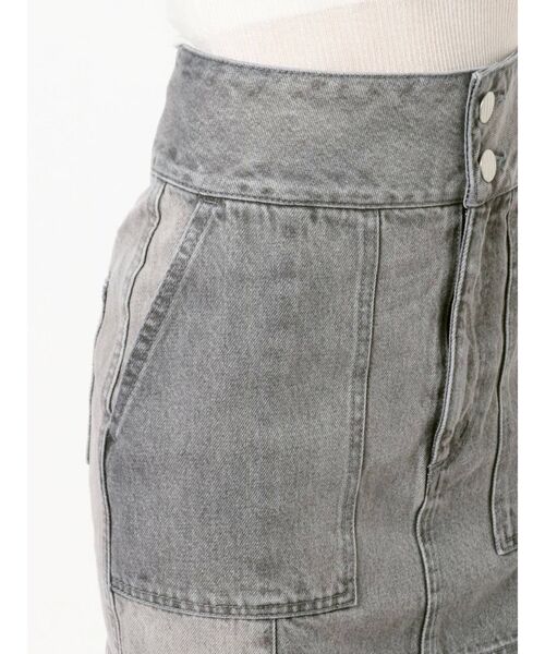 MURUA（ムルーア）の「ハイウエストタイトミニスカート【セットアップ着用可能】（スカート・レディース・ベージュ/グレー/イエロー/アイボリー・1/2）」の22枚目の写真