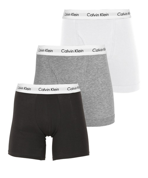 Calvin Klein(カルバン・クライン)の「【3枚セット】Calvin Klein Underwear カルバンクライン ロング ボクサーパンツ メンズ アンダーウェア 男性 下着 無地 ロゴ 3枚組(ボクサーパンツ・メンズ・ホワイト/ブルー系その他/ブラック/ブラック系その他/マルチ/ブラック系その他2/パープル/ブラック系その他3/その他/ブラック系その他4/ブルー系その他2/グレー系その他/ブラック系その他5/ブラック系その他6/その他1/その他2/その他3/ブラック系/ブラック系その他7/その他4/ブラック系1/ブルー系その他3/ブラック系2・SMALL/MEDIUM/LARGE/X-LARGE)」の12枚目の写真