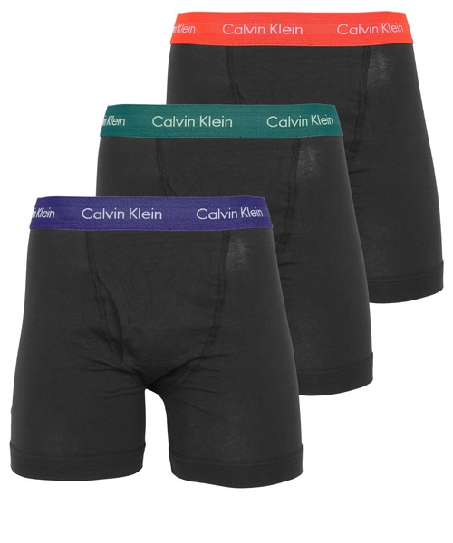 Calvin Klein(カルバン・クライン)の「【3枚セット】Calvin Klein Underwear カルバンクライン ロング ボクサーパンツ メンズ アンダーウェア 男性 下着 無地 ロゴ 3枚組(ボクサーパンツ・メンズ・ホワイト/ブルー系その他/ブラック/ブラック系その他/マルチ/ブラック系その他2/パープル/ブラック系その他3/その他/ブラック系その他4/ブルー系その他2/グレー系その他/ブラック系その他5/ブラック系その他6/その他1/その他2/その他3/ブラック系/ブラック系その他7/その他4/ブラック系1/ブルー系その他3/ブラック系2・SMALL/MEDIUM/LARGE/X-LARGE)」の4枚目の写真