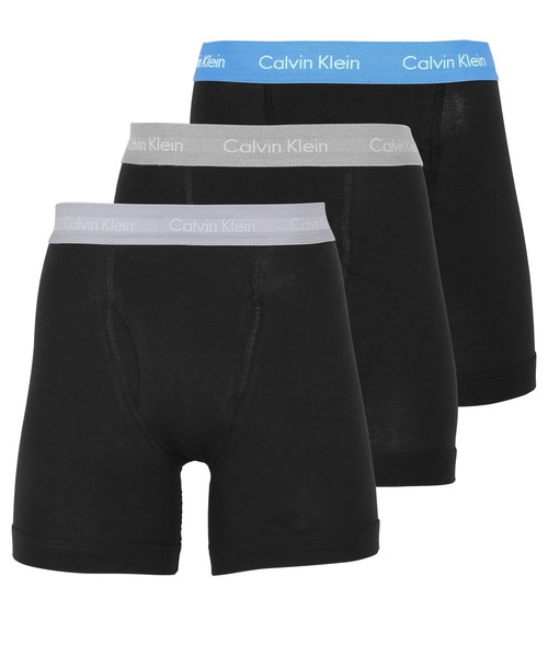 Calvin Klein(カルバン・クライン)の「【3枚セット】Calvin Klein Underwear カルバンクライン ロング ボクサーパンツ メンズ アンダーウェア 男性 下着 無地 ロゴ 3枚組(ボクサーパンツ・メンズ・ホワイト/ブルー系その他/ブラック/ブラック系その他/マルチ/ブラック系その他2/パープル/ブラック系その他3/その他/ブラック系その他4/ブルー系その他2/グレー系その他/ブラック系その他5/ブラック系その他6/その他1/その他2/その他3/ブラック系/ブラック系その他7/その他4/ブラック系1/ブルー系その他3/ブラック系2・SMALL/MEDIUM/LARGE/X-LARGE)」の6枚目の写真