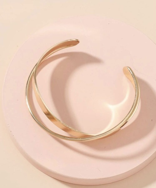 Port（ポート）の「ダブル ライン クロス バングル（バングル/リストバンド・レディース・ゴールド/シルバー/ピンク・FREE）」の7枚目の写真