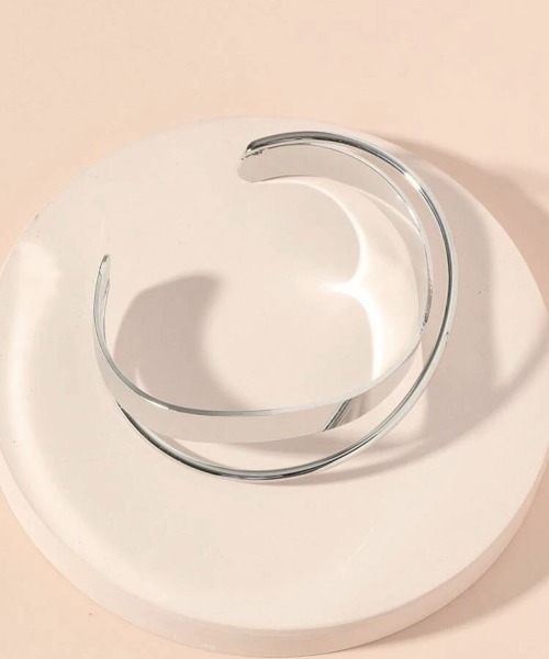 Port（ポート）の「ダブル ライン クロス バングル（バングル/リストバンド・レディース・ゴールド/シルバー/ピンク・FREE）」の10枚目の写真