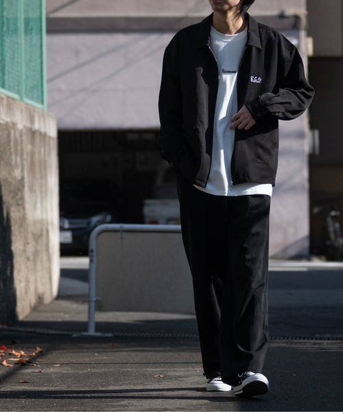 【セール】【a-r】〔Red Cap Girl/レッドキャップガール〕ナチュラルストレッチポリエステルバック刺繍 CHILL GIRL ジップジャケット（ブルゾン）｜Red Cap Girl（レッドキャプガール）