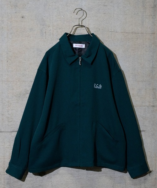 【セール】【a-r】〔Red Cap Girl/レッドキャップガール〕ナチュラルストレッチポリエステルバック刺繍 CHILL GIRL ジップジャケット（ブルゾン）｜Red Cap Girl（レッドキャプガール）