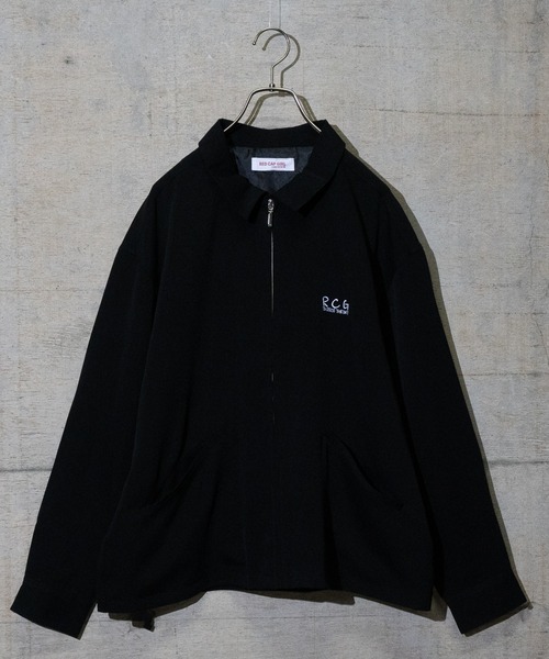 【セール】【a-r】〔Red Cap Girl/レッドキャップガール〕ナチュラルストレッチポリエステルバック刺繍 CHILL GIRL ジップジャケット（ブルゾン）｜Red Cap Girl（レッドキャプガール）