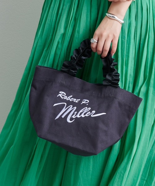 MILLER(ミラー)の「【Miller/ミラー】別注フリルトート(トートバッグ・レディース・オフホワイト/ネイビー・ONE SIZE)」の2枚目の写真