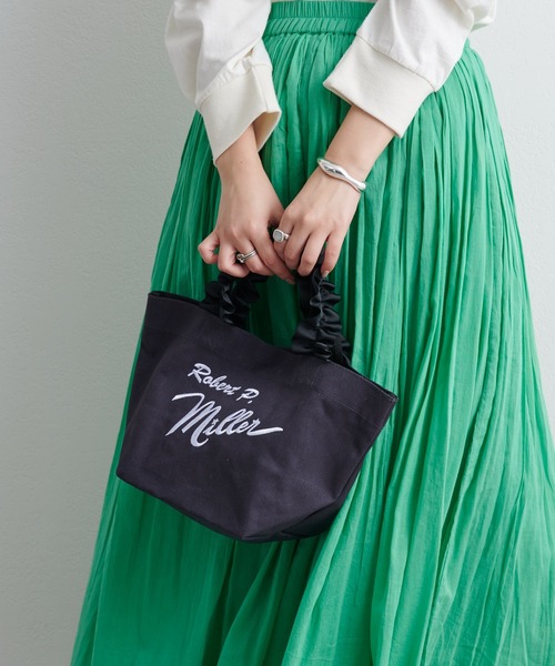 MILLER(ミラー)の「【Miller/ミラー】別注フリルトート(トートバッグ・レディース・オフホワイト/ネイビー・ONE SIZE)」の4枚目の写真