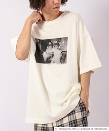 LIFE プリント半袖Tシャツ
