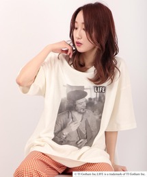 LIFE プリント半袖Tシャツ