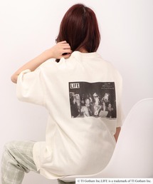 LIFE プリント半袖Tシャツ