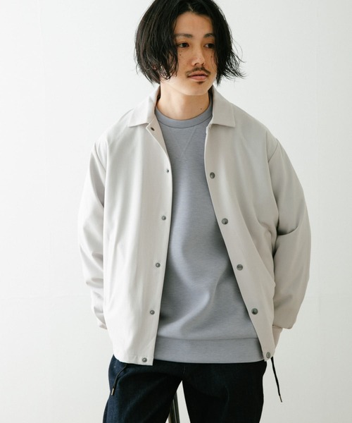 ITEMS URBANRESEARCH（アイテムズ アーバンリサーチ）の「『セットアップ対応』総裏TRコーチジャケット（ブルゾン・メンズ・ブラック/グレー/オフホワイト/ブルー/グリーン・MEDIUM/LARGE）」の8枚目の写真