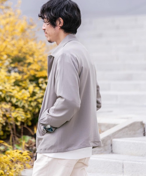 ITEMS URBANRESEARCH（アイテムズ アーバンリサーチ）の「『セットアップ対応』総裏TRコーチジャケット（ブルゾン・メンズ・ブラック/グレー/オフホワイト/ブルー/グリーン・MEDIUM/LARGE）」の12枚目の写真