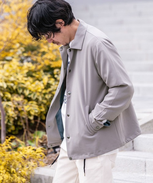 ITEMS URBANRESEARCH（アイテムズ アーバンリサーチ）の「『セットアップ対応』総裏TRコーチジャケット（ブルゾン・メンズ・ブラック/グレー/オフホワイト/ブルー/グリーン・MEDIUM/LARGE）」の15枚目の写真