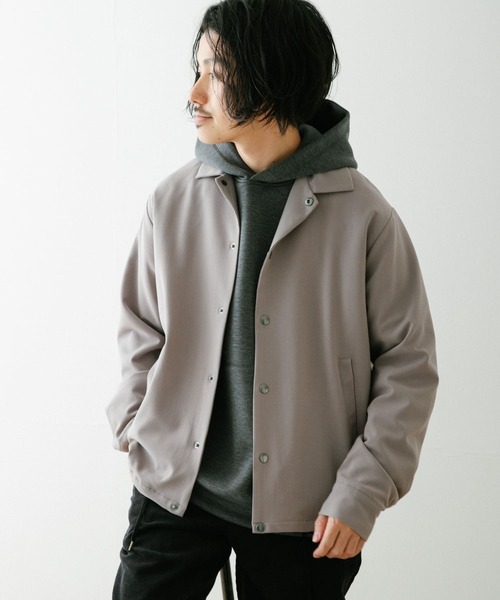 ITEMS URBANRESEARCH（アイテムズ アーバンリサーチ）の「『セットアップ対応』総裏TRコーチジャケット（ブルゾン・メンズ・ブラック/グレー/オフホワイト/ブルー/グリーン・MEDIUM/LARGE）」の20枚目の写真