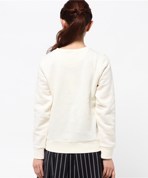 DISCOAT（ディスコート）の「【Discoat】裏毛パール付プルオーバー（Tシャツ/カットソー・レディース・ネイビー/オフホワイト/グレー・ﾌﾘ-）」の6枚目の写真