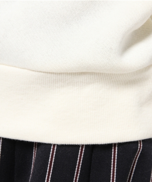 DISCOAT（ディスコート）の「【Discoat】裏毛パール付プルオーバー（Tシャツ/カットソー・レディース・ネイビー/オフホワイト/グレー・ﾌﾘ-）」の10枚目の写真